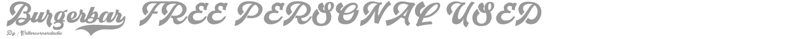 Burgerbar font preview